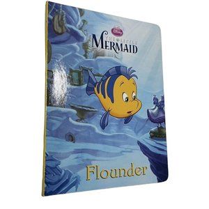Disney The Little Mermaid Flounder Childrens Book Hardcover Book 2013 u